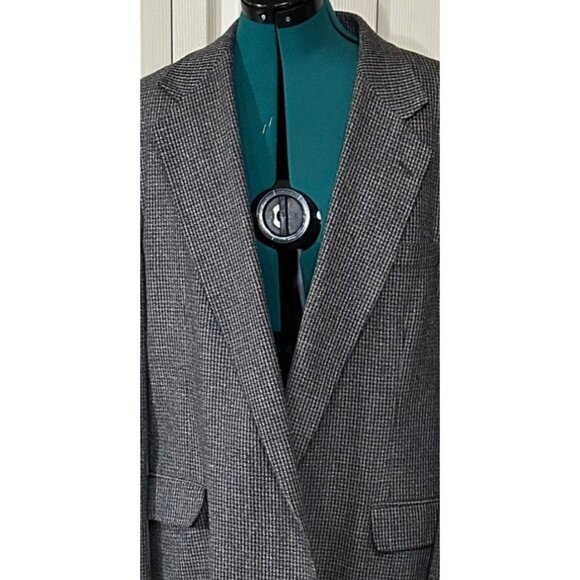 Men's Haggar Clothing Co. Suit Jacket Check Pattern Polyester Size XL/XXL (READ) - Picture 4 of 16